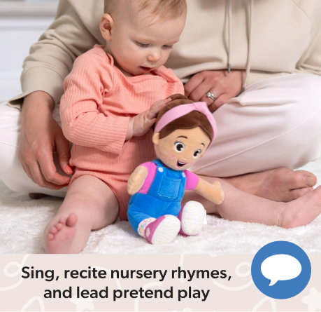 Ms. Rachel Official Cuddle & Comfort Doll, 11" – Soft Plush Comfort Toy for Babies & Toddlers