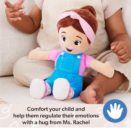 Ms. Rachel Official Cuddle & Comfort Doll, 11" – Soft Plush Comfort Toy for Babies & Toddlers
