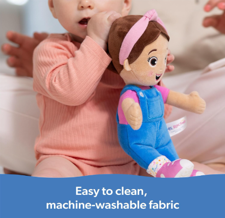 Ms. Rachel Official Cuddle & Comfort Doll, 11" – Soft Plush Comfort Toy for Babies & Toddlers