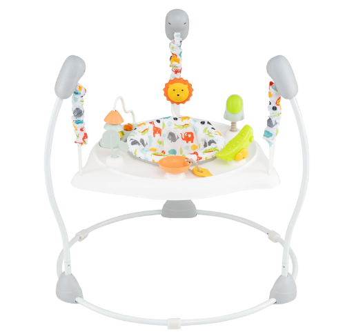 Baby Activity Center Jumper & Bouncer with Music – 360° Rotating Seat, 3 Adjustable Heights & Interactive Play Station