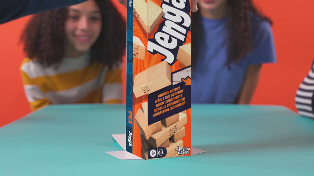 Jenga® Classic Stacking Tower Game – Wooden Block Balance Challenge with Multiple Ways to Play