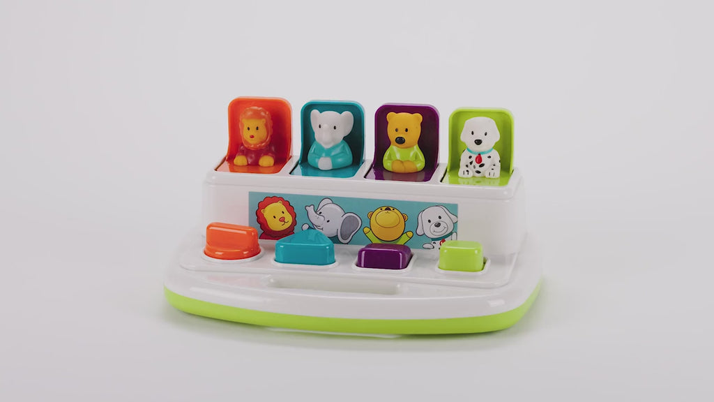 Pop-Up Pals Interactive Animal Toy – Montessori Early Learning Activity Toy for Babies & Toddlers