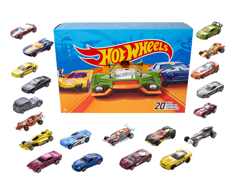 Hot Wheels 20-Car Gift Pack – 20 Assorted Die-Cast 1:64 Scale Toy Cars for Kids & Collectors