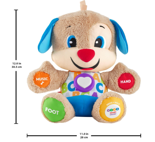 Laugh & Learn First Words Smart Puppy – Interactive Baby Learning Toy with Lights, Sounds & Songs