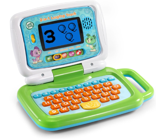 LeapFrog 2-in-1 LeapTop Touch Learning Laptop – Interactive Educational Toy for Kids with Touchscreen & Keyboard