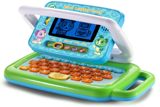 LeapFrog 2-in-1 LeapTop Touch Learning Laptop – Interactive Educational Toy for Kids with Touchscreen & Keyboard