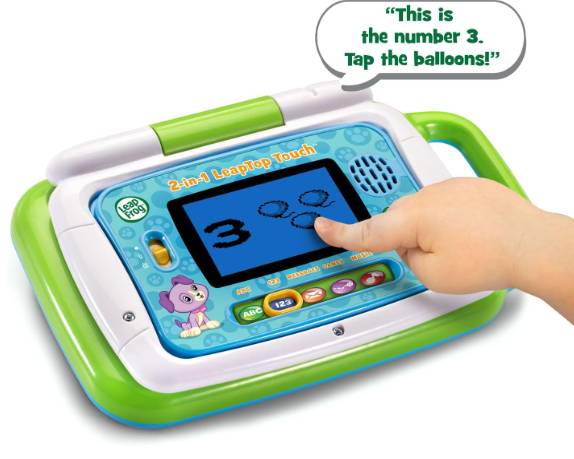 LeapFrog 2-in-1 LeapTop Touch Learning Laptop – Interactive Educational Toy for Kids with Touchscreen & Keyboard