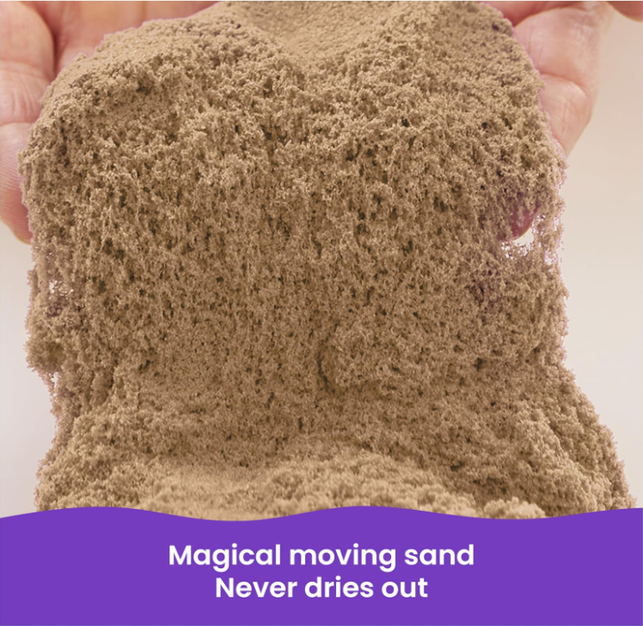 Kinetic Sand 3.25lb Beach Play Sand – Soft, Moldable, Mess-Free Sensory Sand for Kids