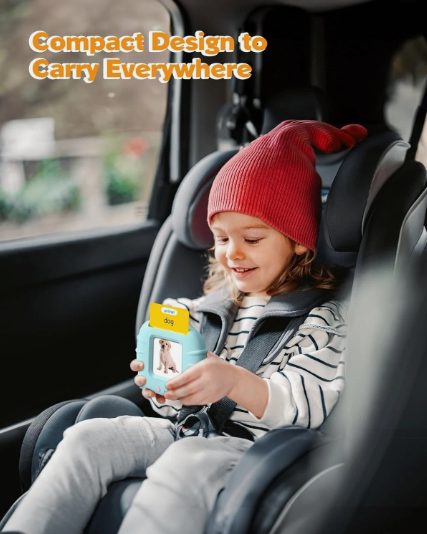 Talking Flash Cards for Toddlers – 224 Montessori Words Language Learning Cards with Audio for Speech & Early Education