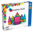 32-Piece Clear Colors Set – Magnetic Building Tiles STEM Construction Toy for Kids