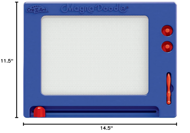 Retro Magna Doodle Magnetic Drawing Board Toy – Classic 50 Years Creative Fun Sketch Pad for Kids
