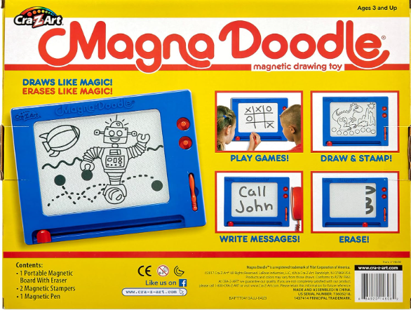 Retro Magna Doodle Magnetic Drawing Board Toy – Classic 50 Years Creative Fun Sketch Pad for Kids