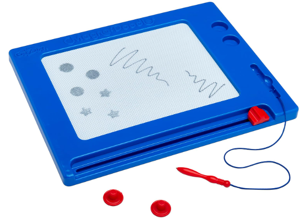 Retro Magna Doodle Magnetic Drawing Board Toy – Classic 50 Years Creative Fun Sketch Pad for Kids