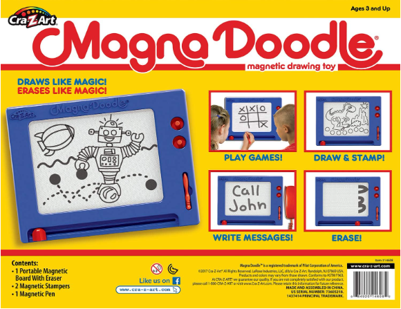 Retro Magna Doodle Magnetic Drawing Board Toy – Classic 50 Years Creative Fun Sketch Pad for Kids