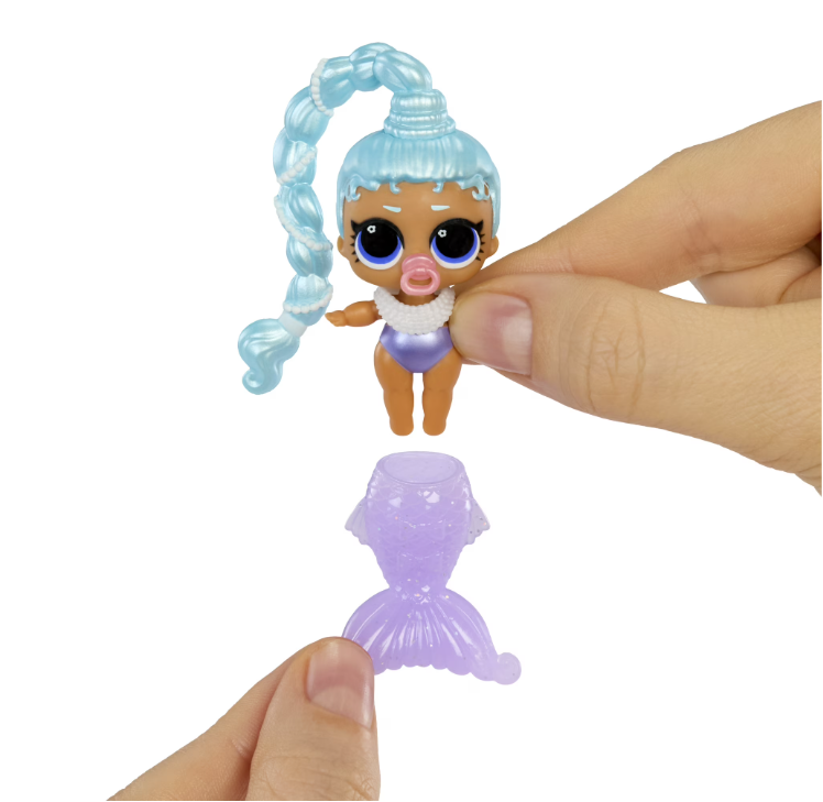 Mermaids Makeover Magic Baby Sisters – Color-Changing Mermaid Dolls with Shell-Inspired Display Ball