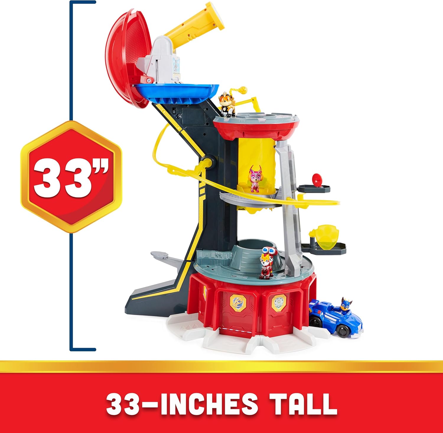 Paw Patrol, Mighty Lookout Tower with 4 Exclusive Bonus Action Figures title