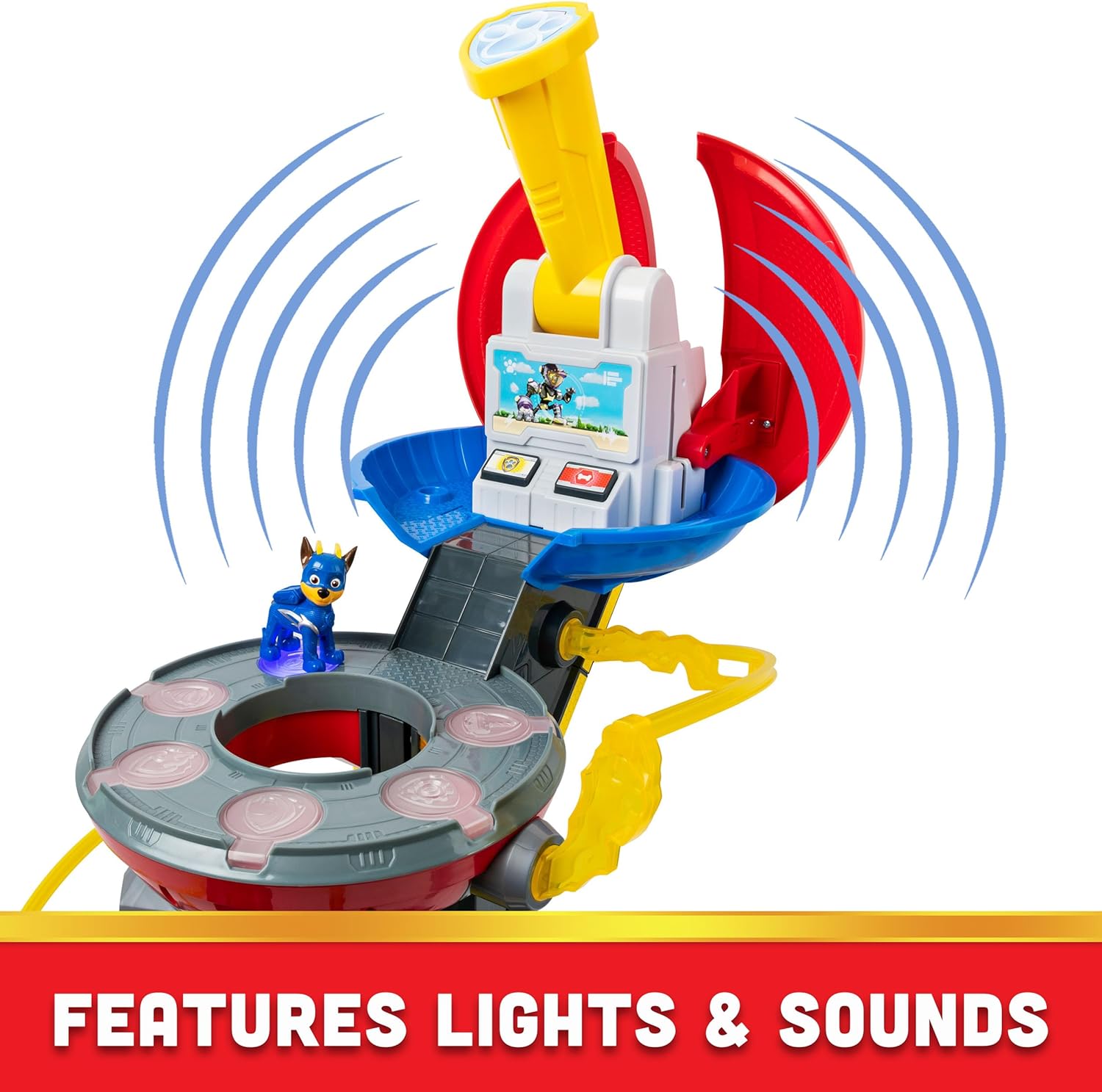 Paw Patrol, Mighty Lookout Tower with 4 Exclusive Bonus Action Figures title