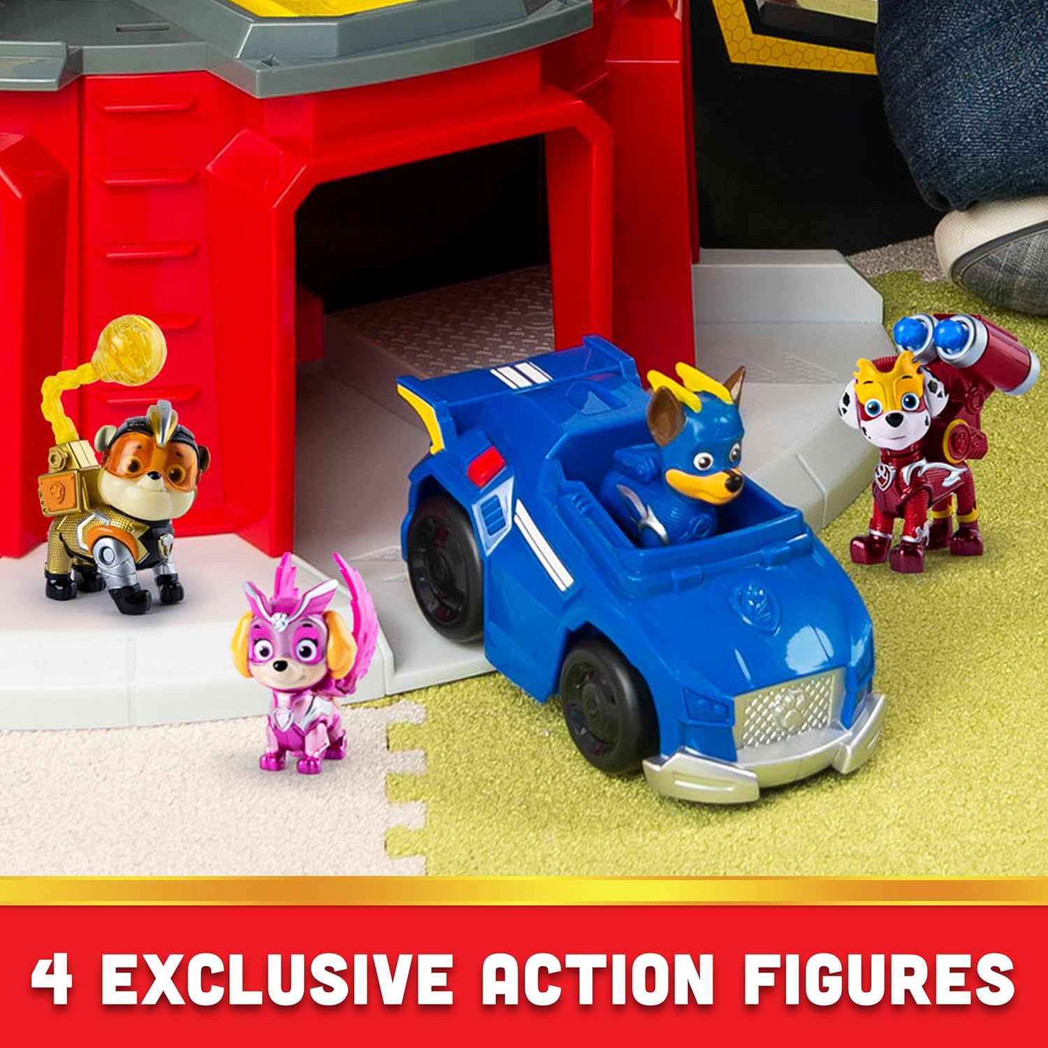 Paw Patrol, Mighty Lookout Tower with 4 Exclusive Bonus Action Figures title