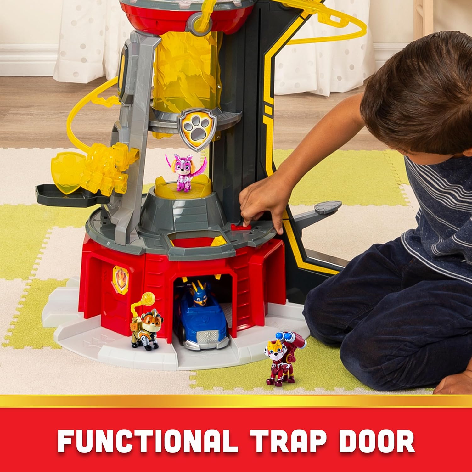 Paw Patrol, Mighty Lookout Tower with 4 Exclusive Bonus Action Figures title