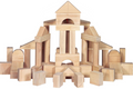 60-Piece Wood Building Blocks with Wooden Storage Tray – Hardwood Sorting, Stacking & Balancing STEM Toy for Kids