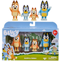 Bluey Family Figure 4-Pack – Collectible Bluey, Bingo, Bandit & Chilli Action Figures Set