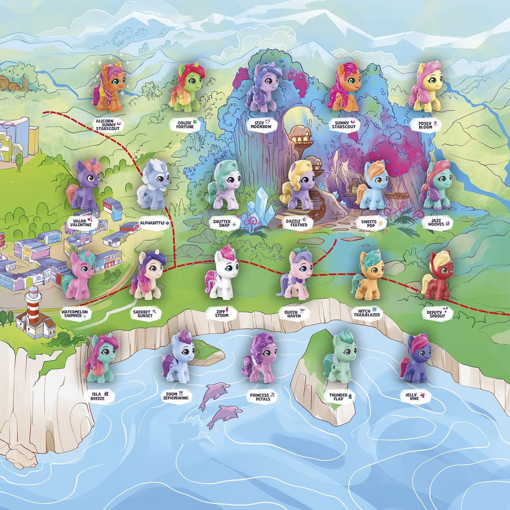 My Little Pony Mini World Magic Meet the Minis Collection Set – 22 Mini Figures Surprise Toy Set