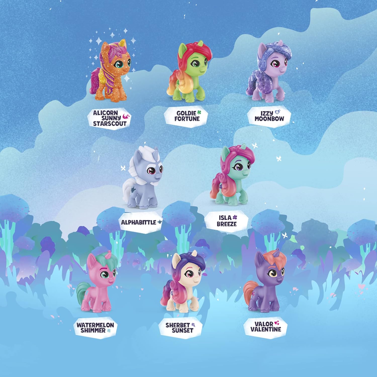 My Little Pony Mini World Magic Meet the Minis Collection Set – 22 Mini Figures Surprise Toy Set