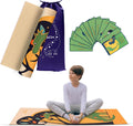 Kids Yoga Mat with 12 Yoga Cards – Fun Fitness & Mindfulness Exercise Set for Flexibility and Balance