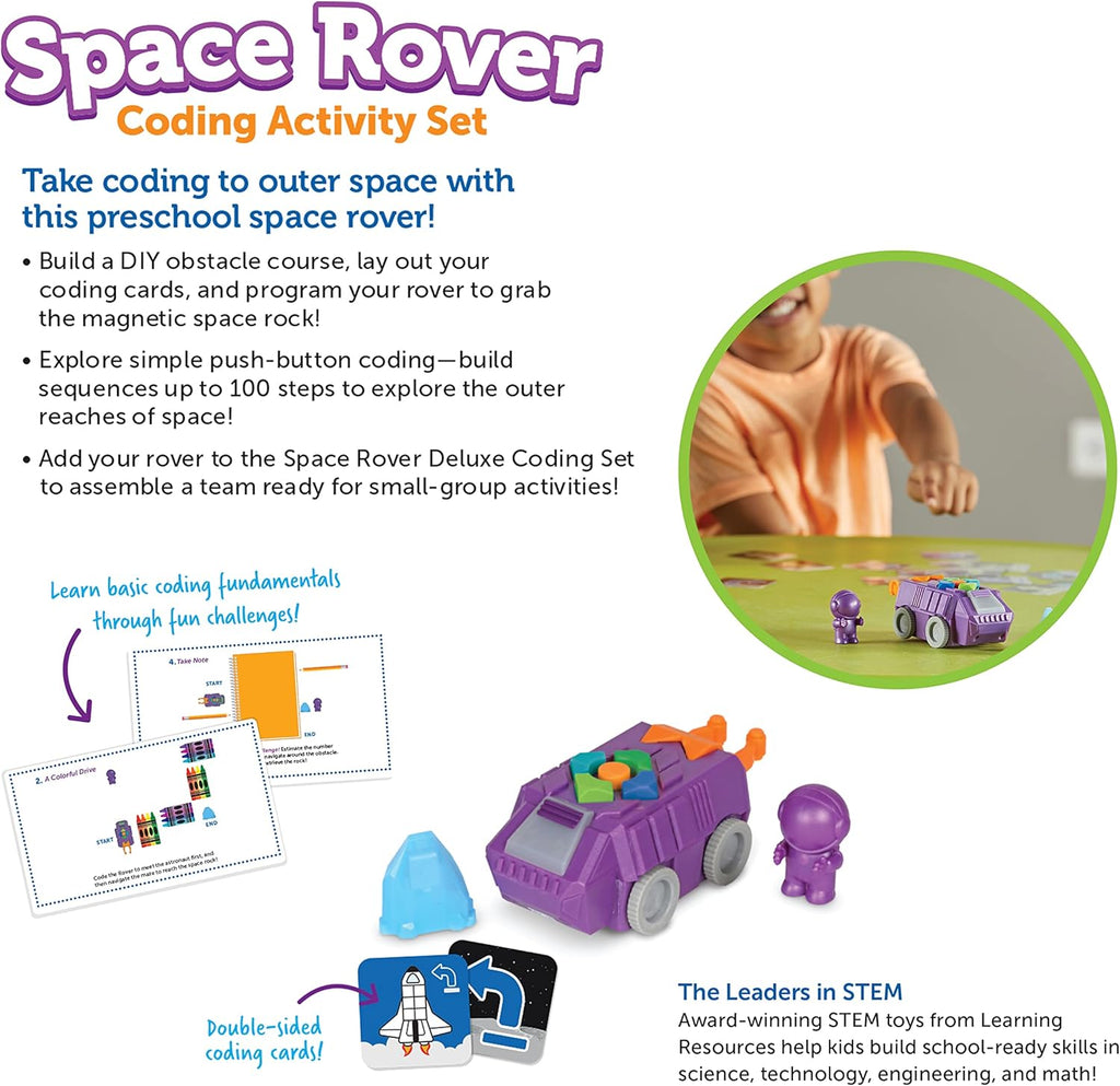 Space Rover Coding Activity Set – STEM Coding Toy for Kids