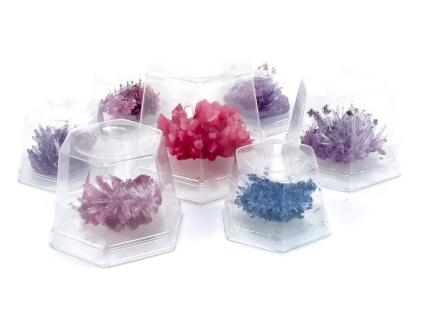 Crystal Growing Science Model Kit with 7 Experiments – STEM Educational Chemistry Set for Kids, Hands-On Crystal Science Lab Toy