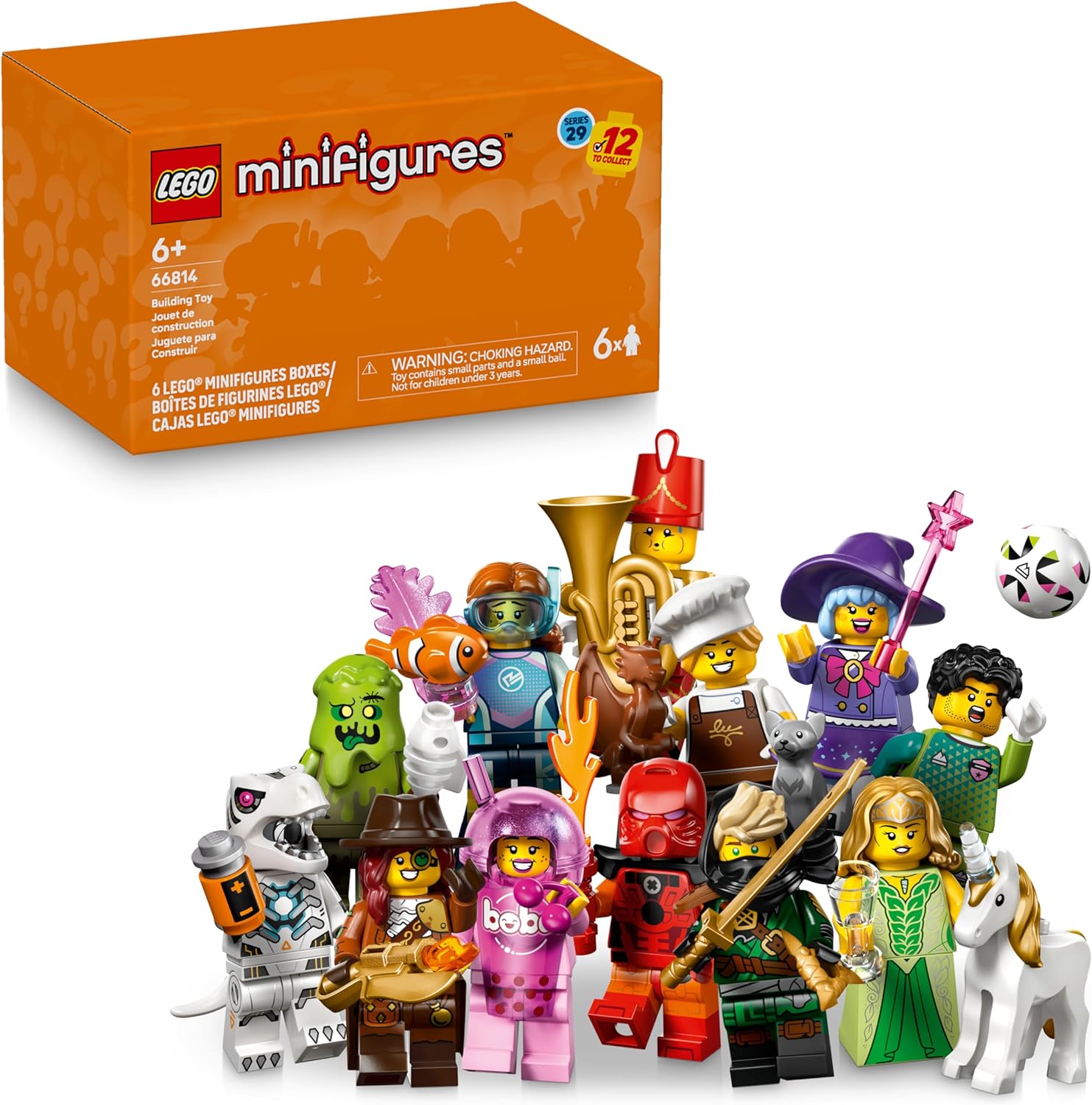 LEGO Minifigures Series 29 6-Pack – Mystery Collectible Building Toy Figures Set