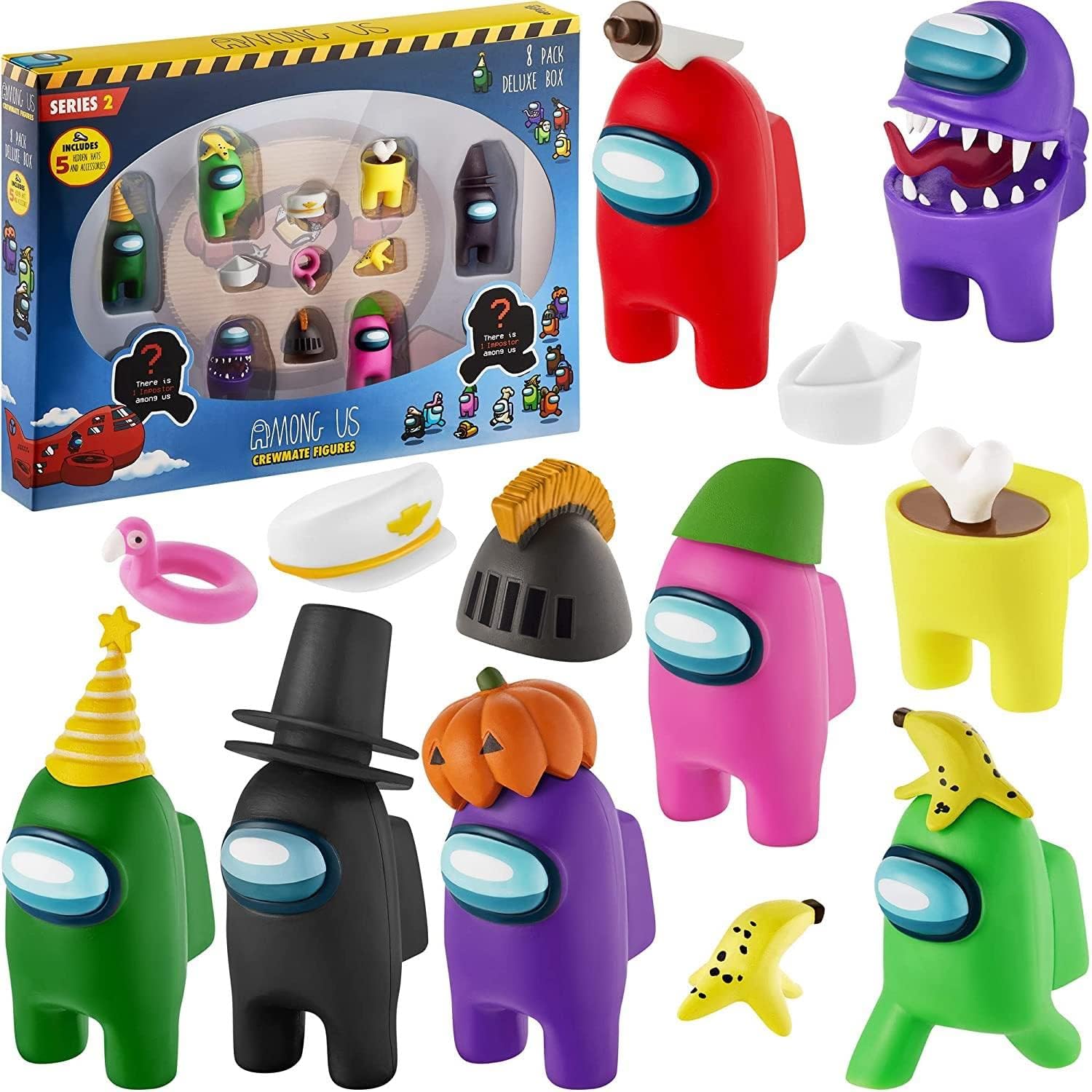 Among Us Crewmate Figures – Collectible Game Character Toys, Set of Colorful Mini Action Figures for Kids & Fans, Gaming Merchandise