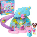Gabby's Dollhouse Kitty Care Ear Purrfect Playroom Playset with 4 Toy Figures & 17 Accessories, Pretend Pet Care Toy for Kids