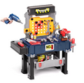 Kids Tool Bench Set with Electric Drill and Realistic Tools – Pretend Play Workshop Toy Set