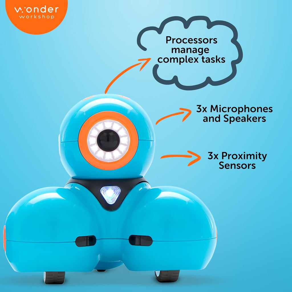 Wonder Workshop Dash Robot – Coding Robot for Kids STEM Learning, Interactive Programmable Educational Toy