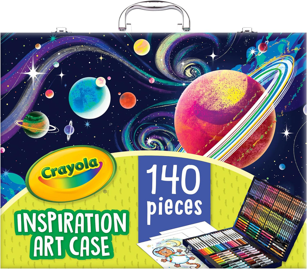 Crayola Inspiration Art Case Coloring Set – 140-Piece Space Theme Art Kit for Kids