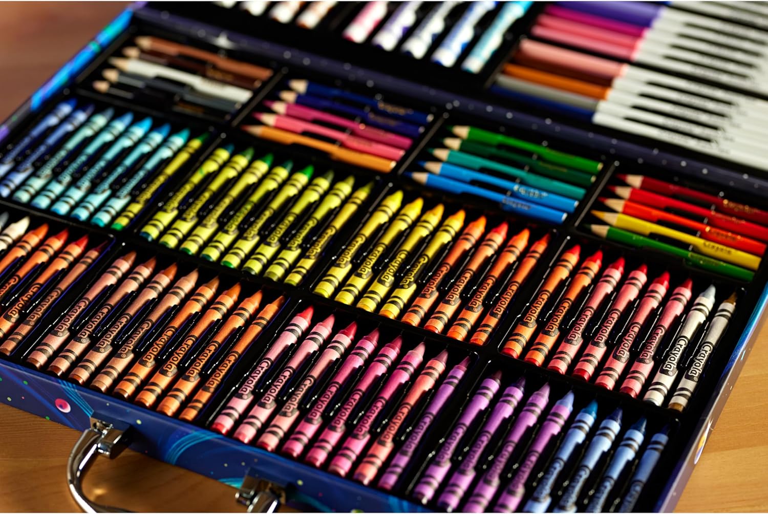 Crayola Inspiration Art Case Coloring Set – 140-Piece Space Theme Art Kit for Kids