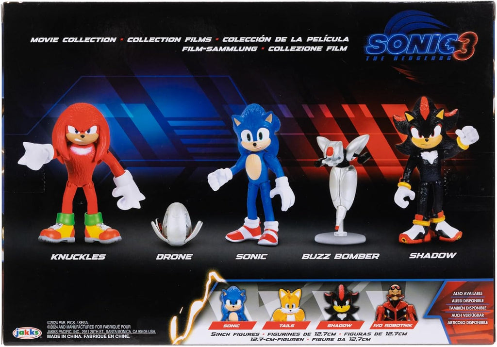 Sonic The Hedgehog 3 Movie 2.5-Inch Action Figures – Movie Collector Toy Set