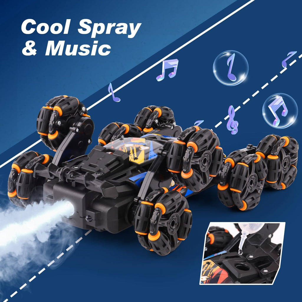 8-Wheel Hand Controlled RC Stunt Car with Gesture Sensing Remote Control