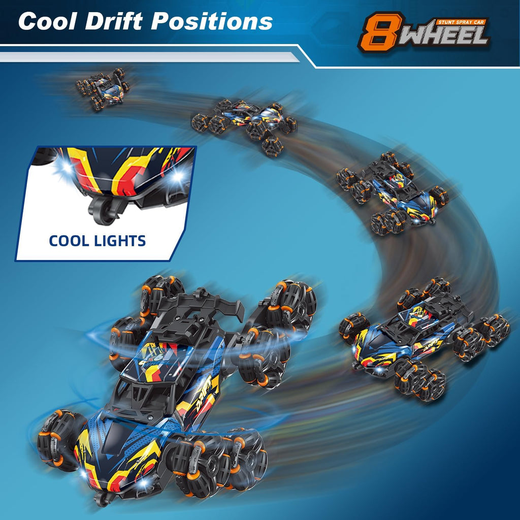 8-Wheel Hand Controlled RC Stunt Car with Gesture Sensing Remote Control