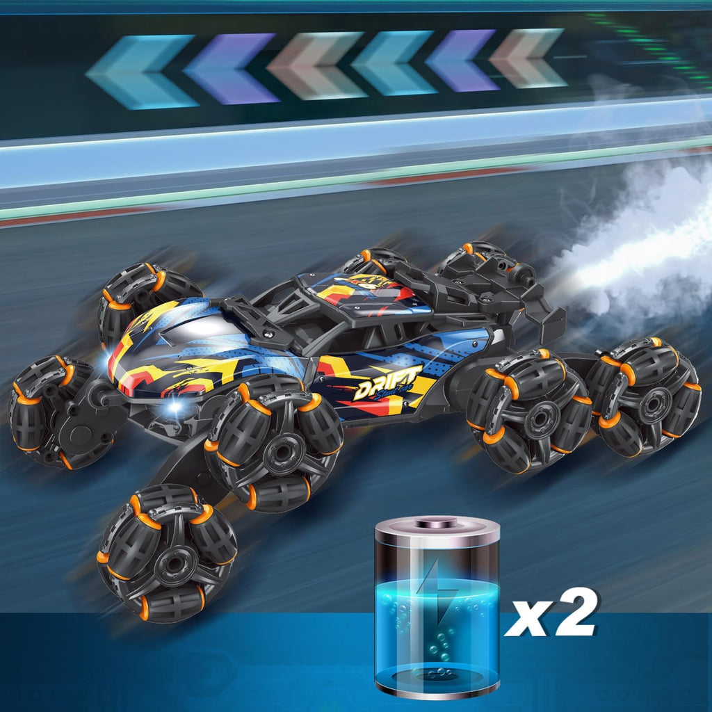 8-Wheel Hand Controlled RC Stunt Car with Gesture Sensing Remote Control