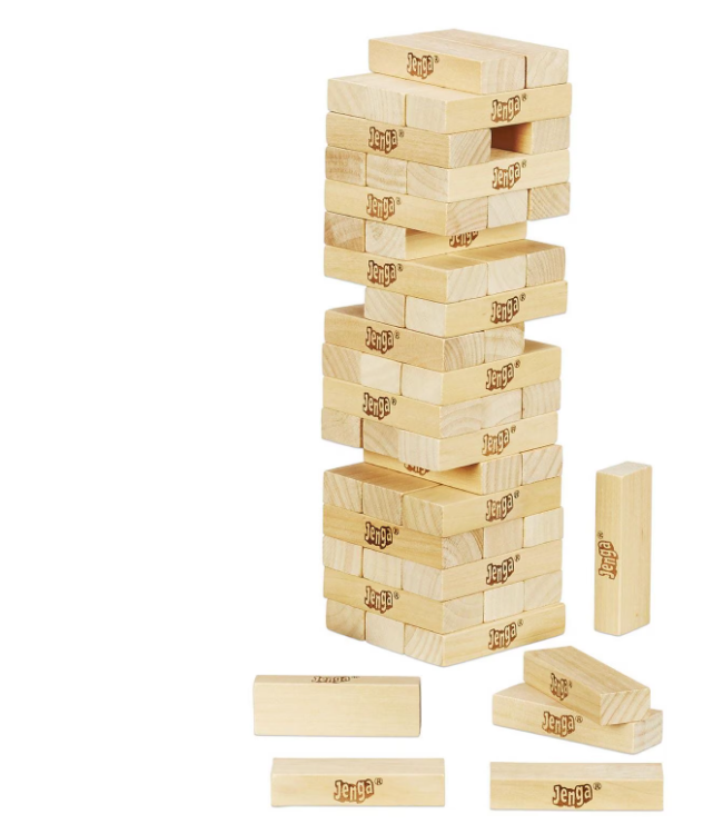 Jenga® Classic Stacking Tower Game – Wooden Block Balance Challenge with Multiple Ways to Play