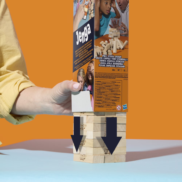 Jenga® Classic Stacking Tower Game – Wooden Block Balance Challenge with Multiple Ways to Play
