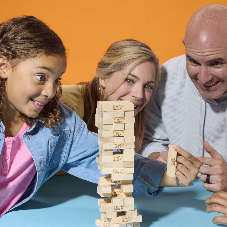 Jenga® Classic Stacking Tower Game – Wooden Block Balance Challenge with Multiple Ways to Play