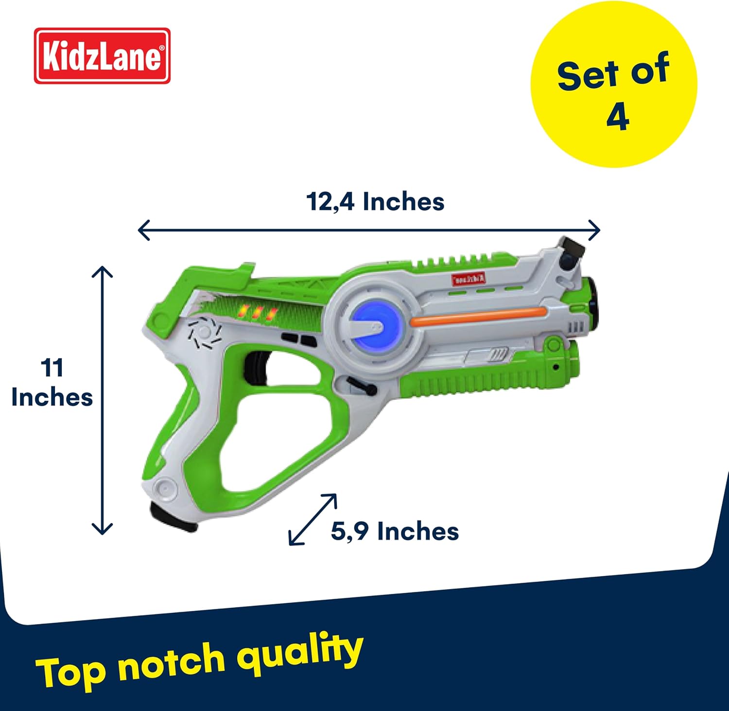 Laser Tag Guns Set of 4 – Infrared Laser Tag Set with 130 ft Range