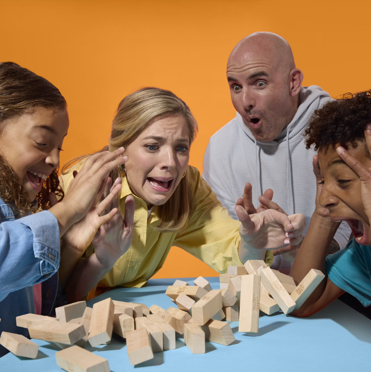 Jenga® Classic Stacking Tower Game – Wooden Block Balance Challenge with Multiple Ways to Play
