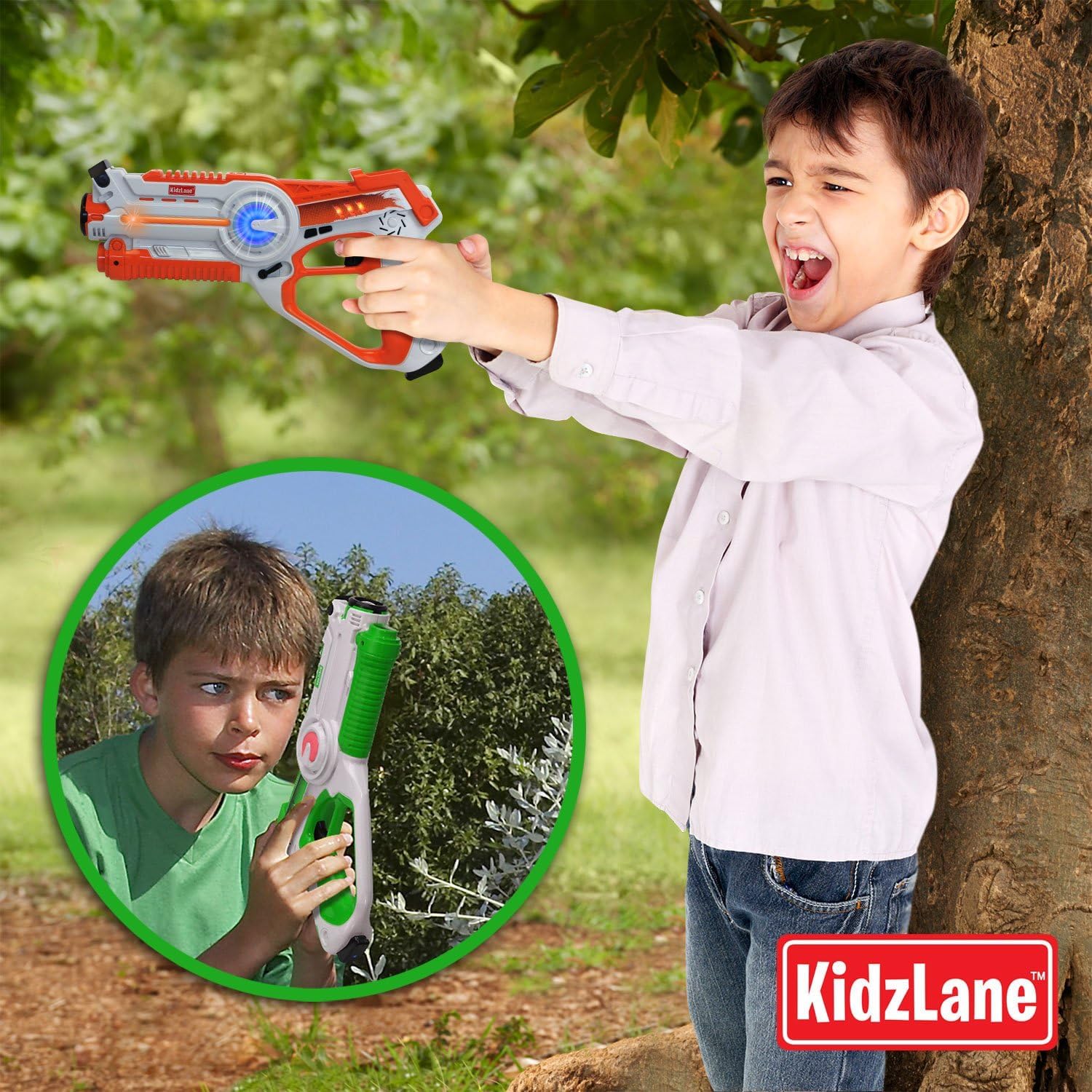 Laser Tag Guns Set of 4 – Infrared Laser Tag Set with 130 ft Range