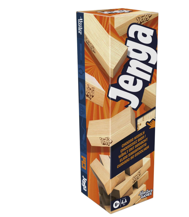 Jenga® Classic Stacking Tower Game – Wooden Block Balance Challenge with Multiple Ways to Play
