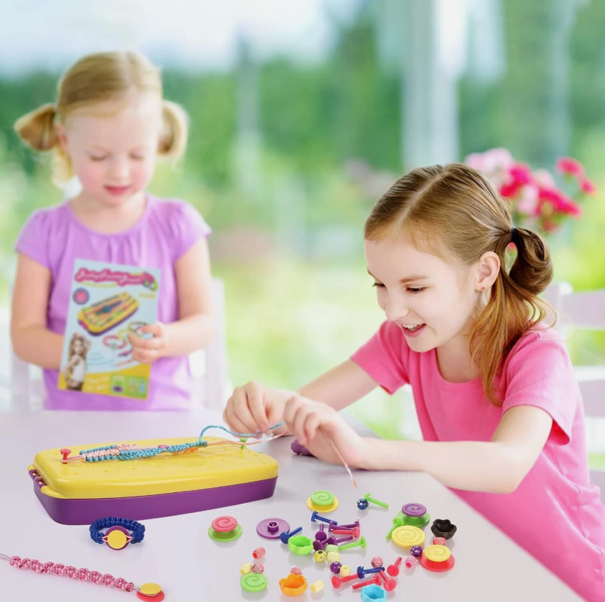 Friendship Bracelet Making Kit for Teen Girls – DIY Jewelry Craft Set with Colorful Threads, Beads & Charms