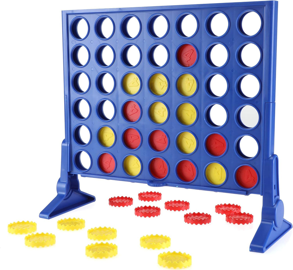 Connect 4 Classic Grid Game – 4-in-a-Row Strategy Board Game for Kids, Family & Game Night Fun